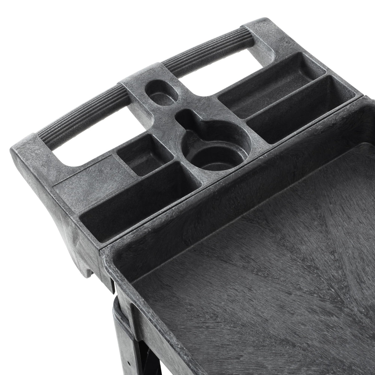 Dryser Utility Service Cart with Wheels, 40" x 17" Heavy Duty 550 lb. Capacity with Shelves - 2 Tier Rolling Cart with Two 5" Swivel Casters for Warehouse, Garage, Cleaning Dryser