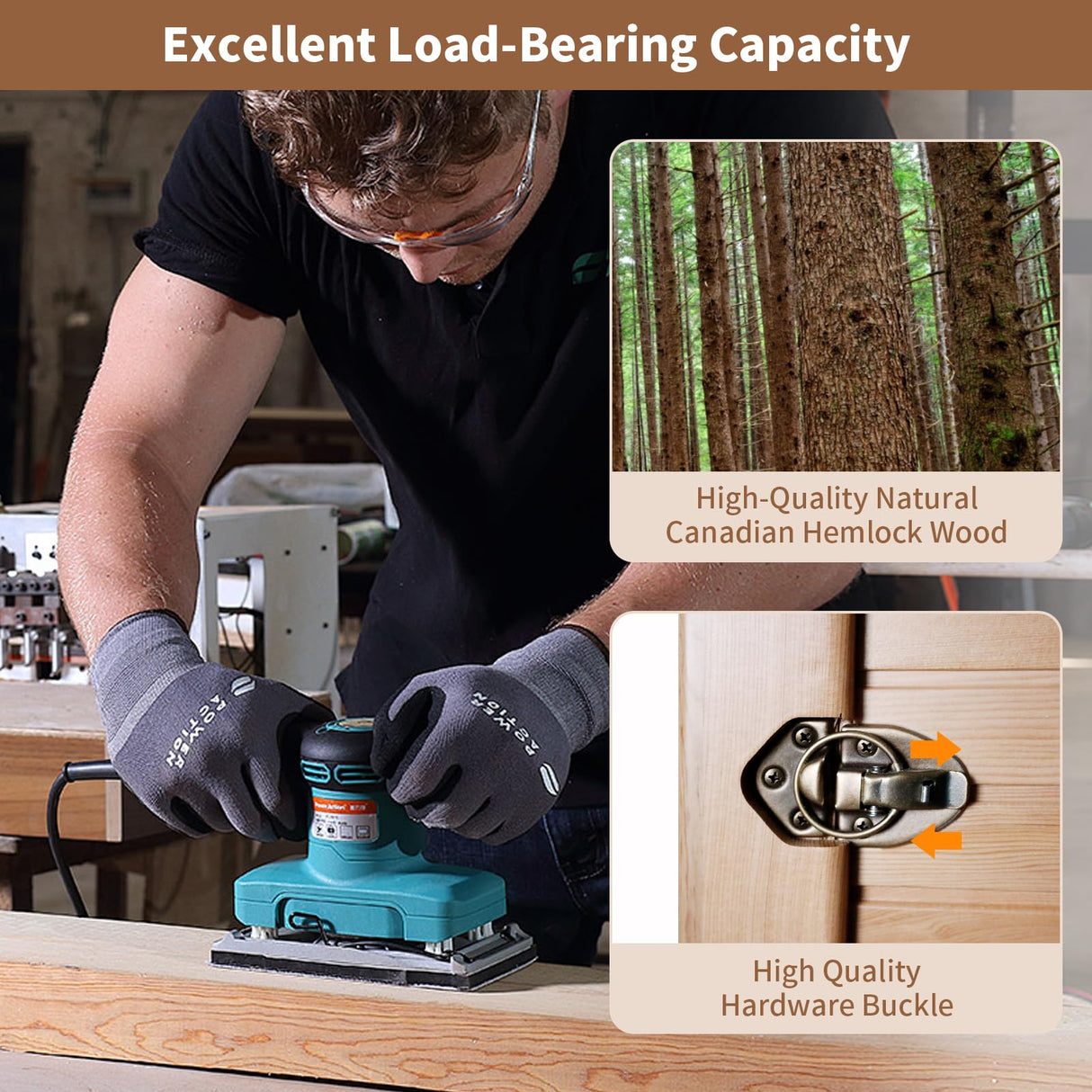 OUTEXER Sauna Room Indoor Far Infrared Saunas Home Canadian Hemlock 1400W Low-EMF Dry Saunas Single Person Spa with 7 Color Therapy 33.5 * 33.5 * 70.9inch OUTEXER