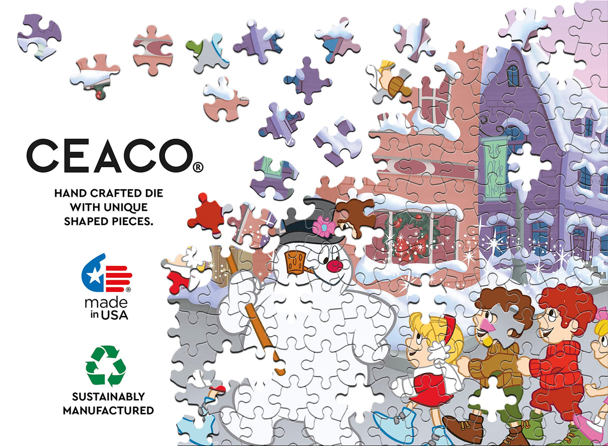 Ceaco - Frosty The Snowman - Follow Frosty - 100 Piece Jigsaw Puzzle Ceaco