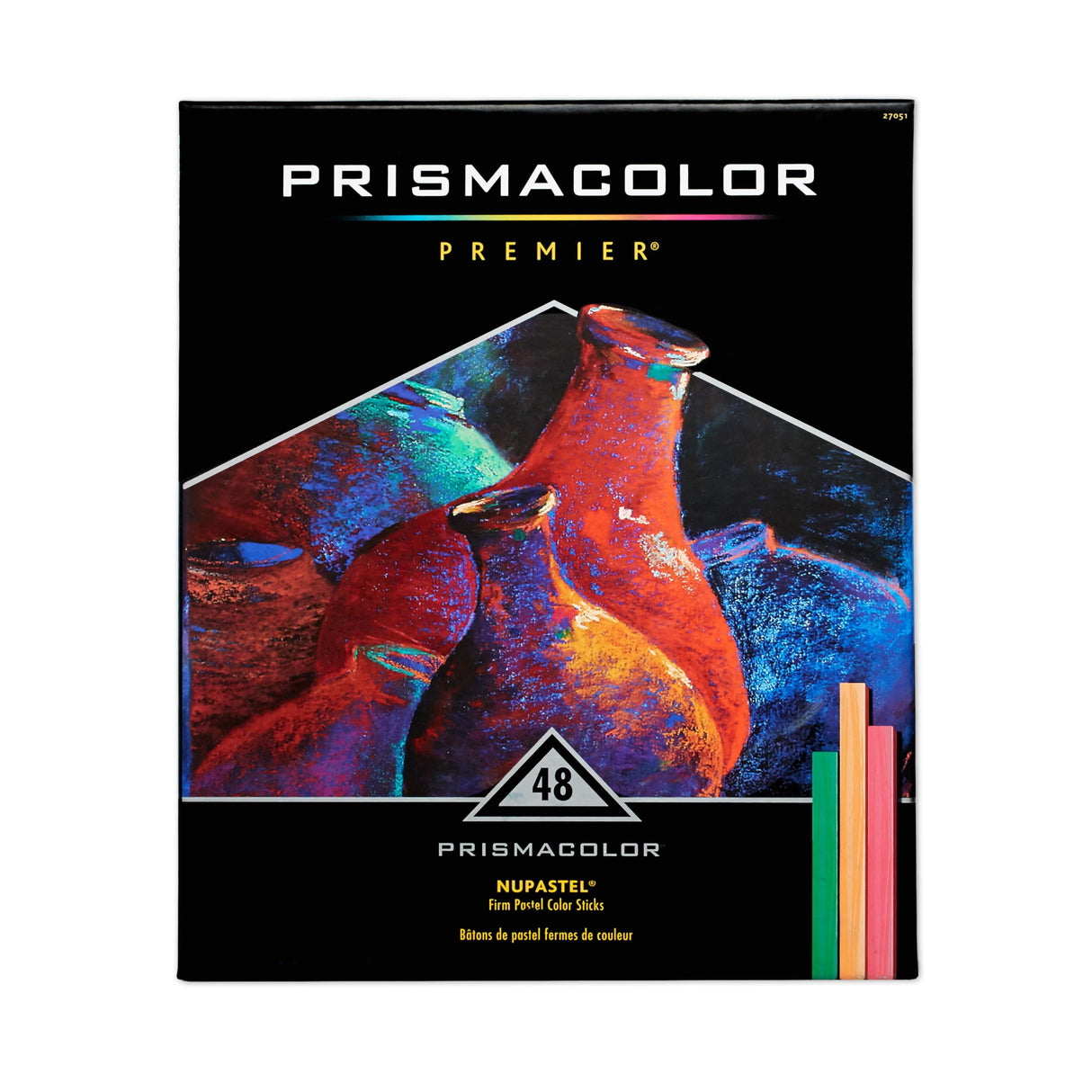 Prismacolor Premier Nupastel Firm Pastel Color Sticks, Adult Coloring, 48 Pack Prismacolor