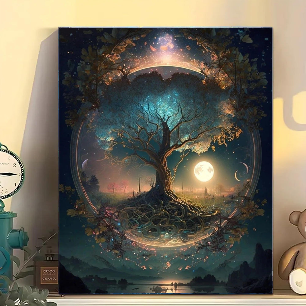 Arttoplus Tree of Life Paint by Numbers Kit for Adults-Tree of Life Adult Paint by Number Kits on Canvas,DIY Oil Painting by Number Adult for Gift Home Wall Decor(16x20inch) Arttoplus