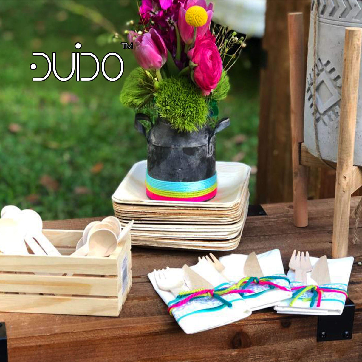 Disposable Wooden Spoons – 110 Pack 3.9 Inch Mini Wooden Spoons, Biodegradable Spoons Sample Spoons DUIDO