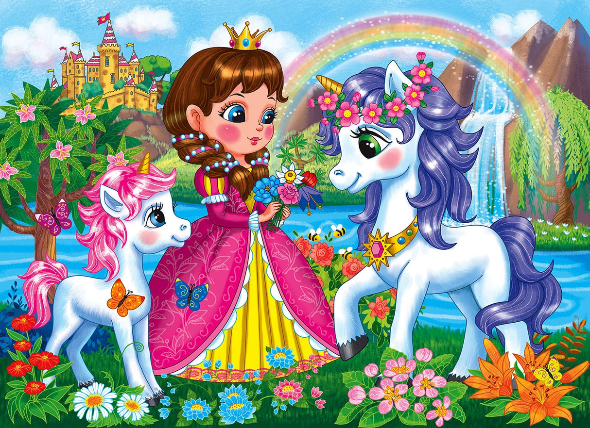 Puzzles for Kids Ages 4-8 Year Old - Princess & Unicorns,100 Piece Jigsaw Puzzle for Toddler Children Learning Educational Puzzles Toys RANSUNN