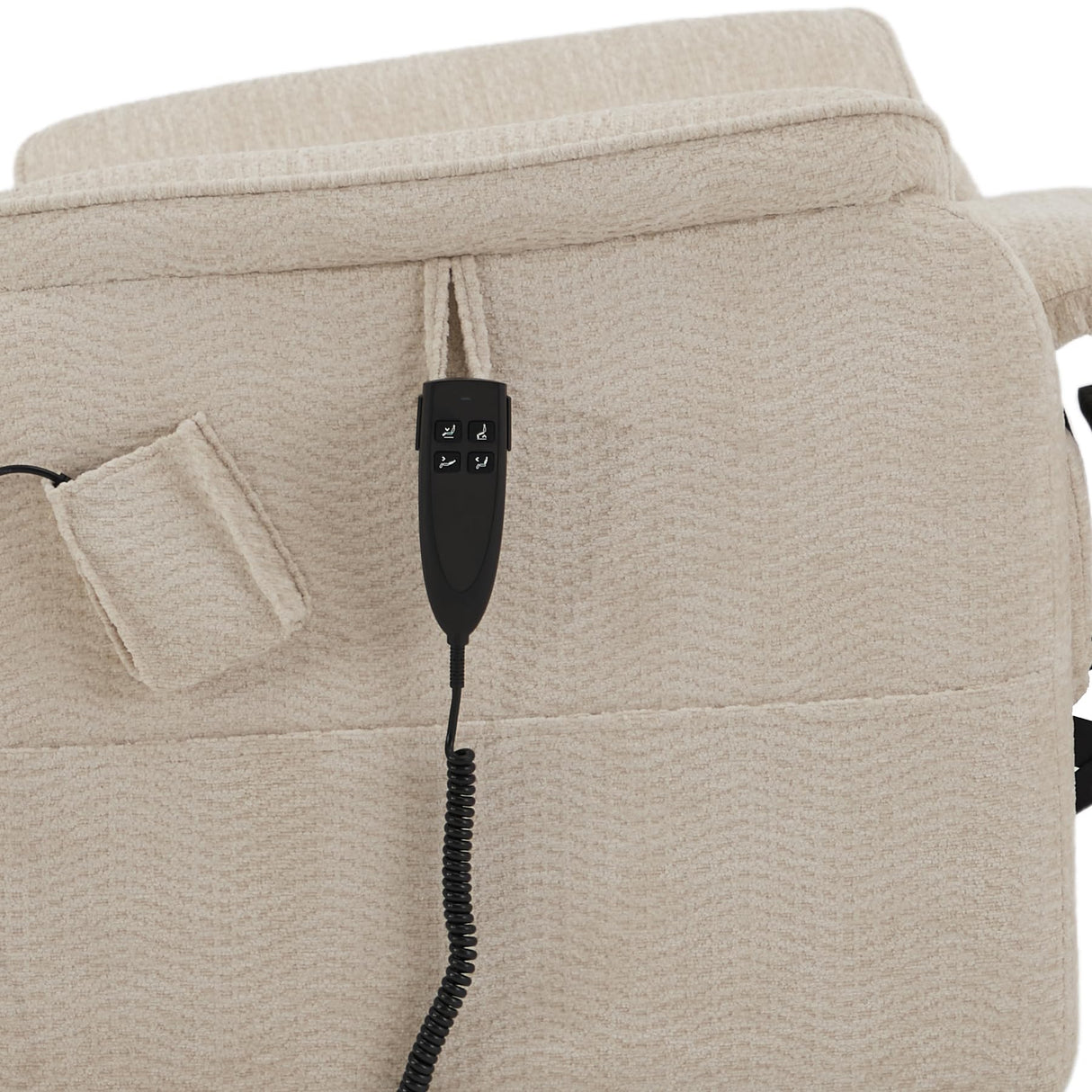 DYNOX 400 LBS Big Tall Man Large-Wide Power Dual Motor Lift Recliners Chairs for Elderly, Lay Flat Lift Chair with Infinite Positions, Heat & Massage, Extended Footrest (9298L,Chenille,Beige) DYNOX