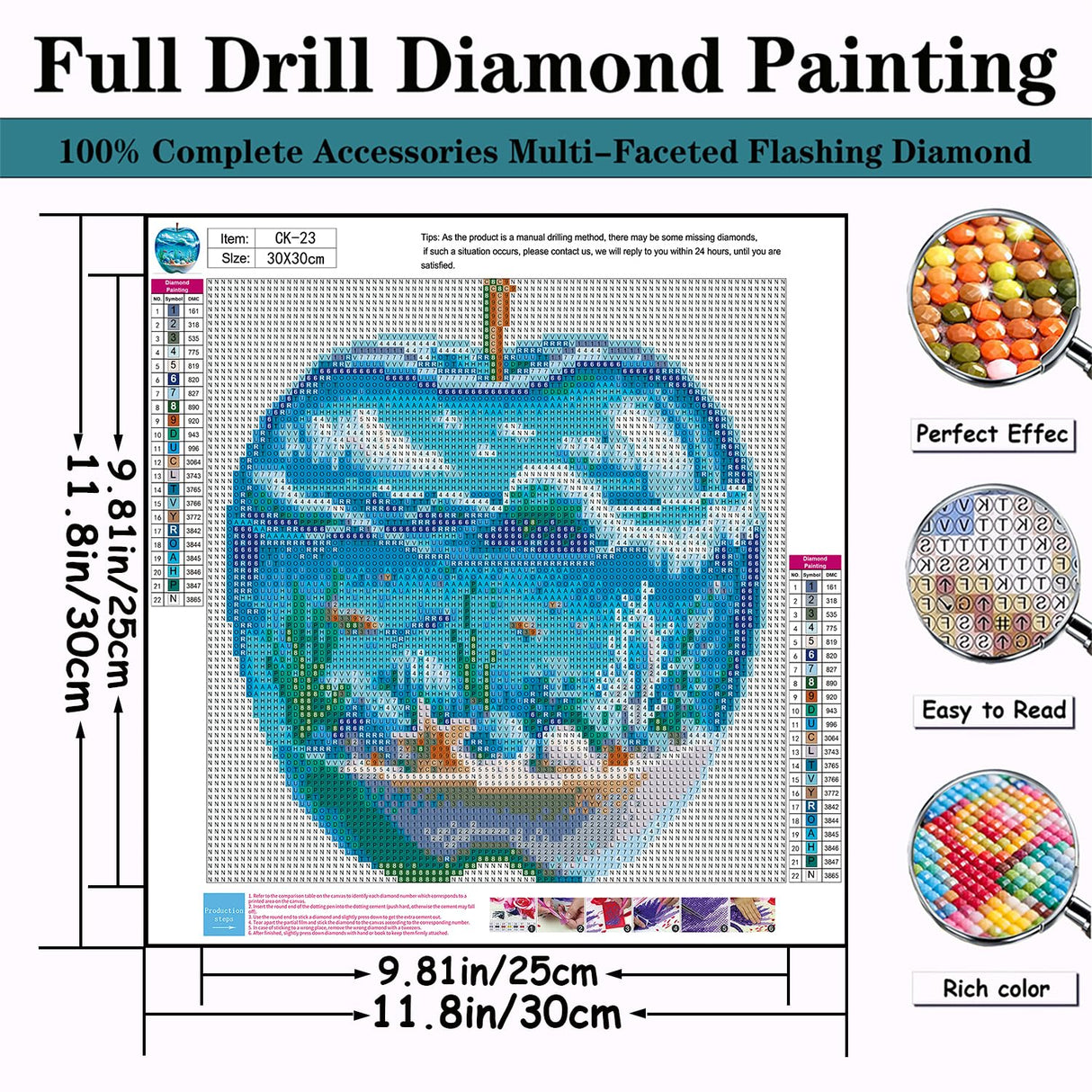 CZYWJMEI 5D Ocean Scenery Diamond Painting Kits for Adults Beginners,DIY Beach Shell Diamond Art,Full Round Drill Diamond Dot Gem Art Kits,Home Wall Decor 12x12 Inch CZYWJMEI
