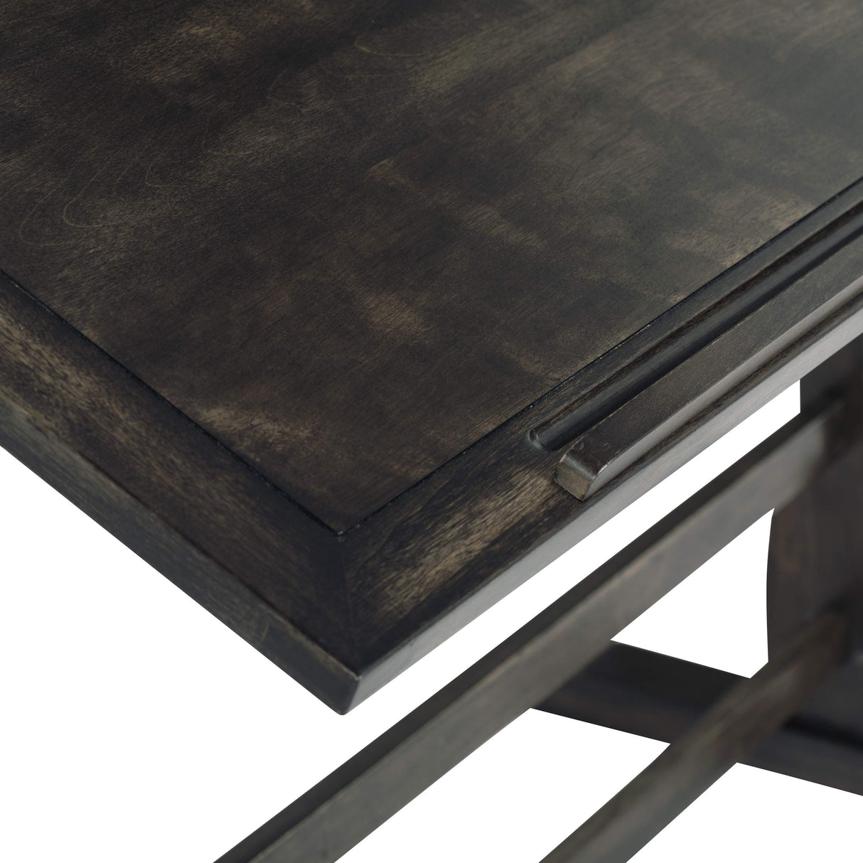 Studio Designs Vintage Drawing/Drafting Table with Pencil Ledge - 36" W x 24" D - Distressed Black - Adjustable Tilting Top SD STUDIO DESIGNS