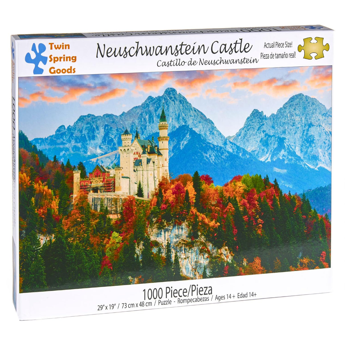 Neuschwanstein Castle Twin Spring Goods 1000 Piece Jigsaw Puzzle 1,000 pcs Squirrel Products