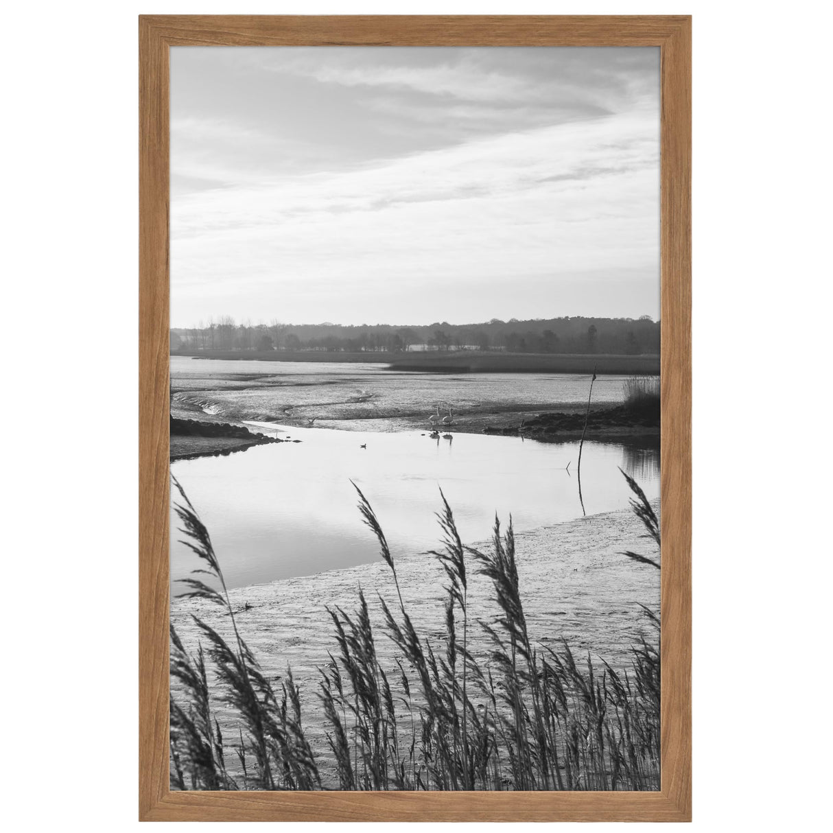 MCS Museum Poster Frame 24x36 Medium Oak, Vertical & Horizontal Wall Hanging Large Picture Frame for Photos, Posters & Art Prints (1-Pack) MCS
