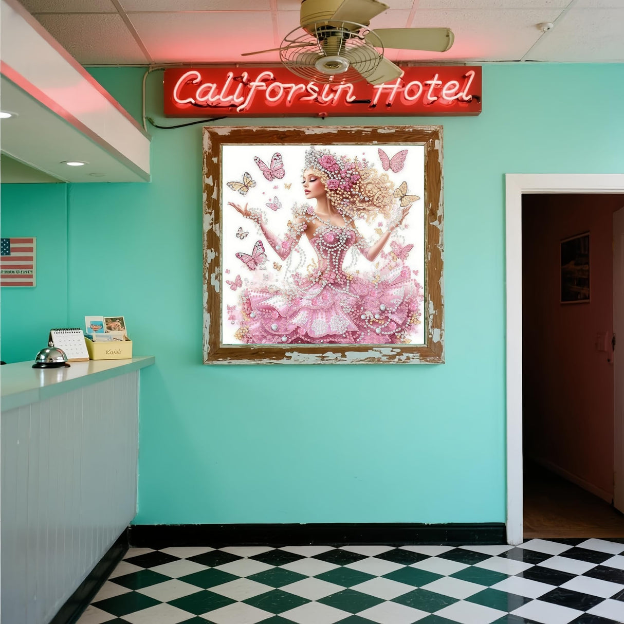 5D Diamond Art Kits for Adults,Dancing Young Woman Special Shape Diamond Painting Kits for Beginners,Butterfly DIY Crystal Paint by Diamonds Dots Gem Art Craft for Home Decor 11.8x11.8 Inch Acelii