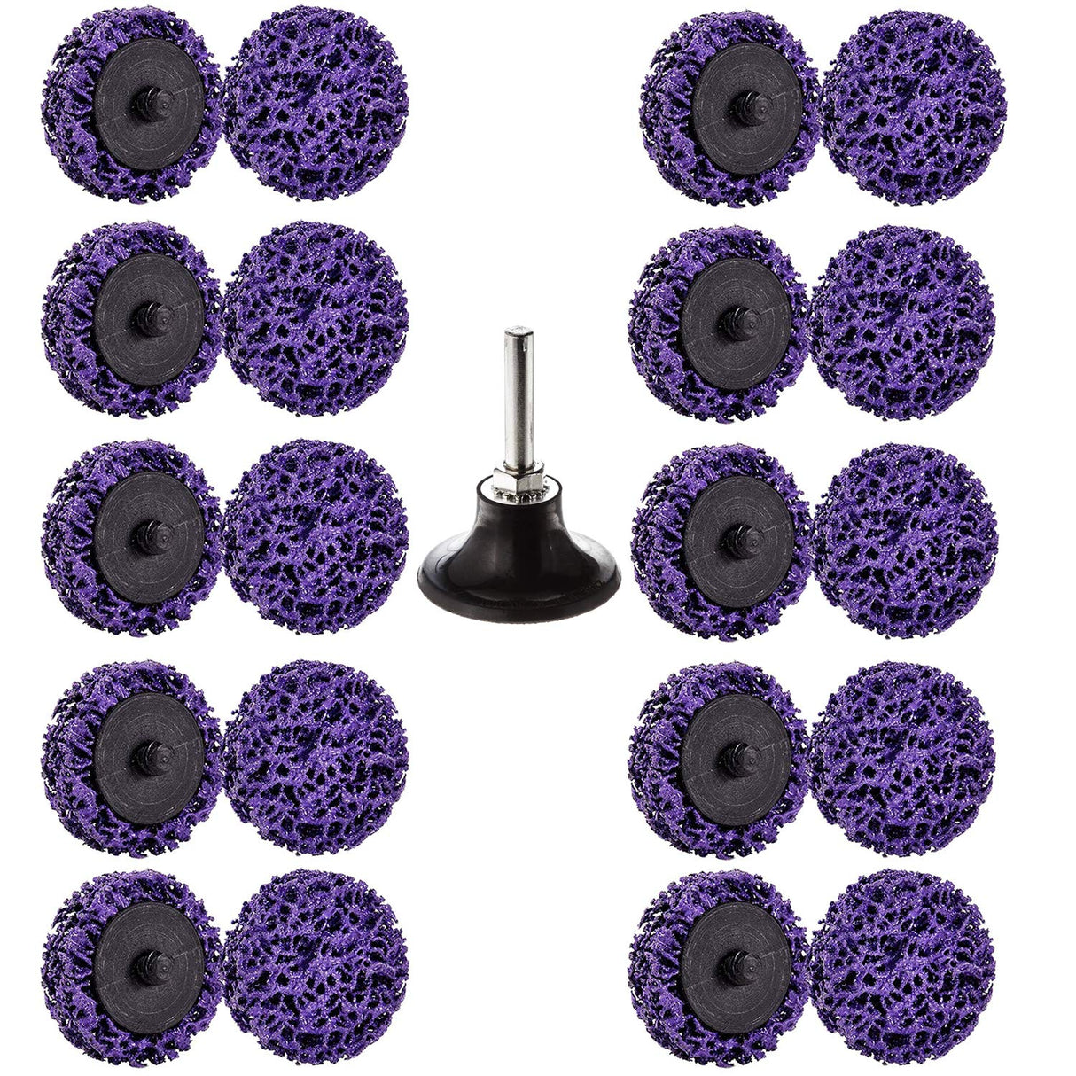 21 Pcs 2" Quick Change Easy Strip Discs Angel Die Grinder Attachments for Strips Paint, Cleans Welds, Removes Rust, Scale and Oxidation. Dele