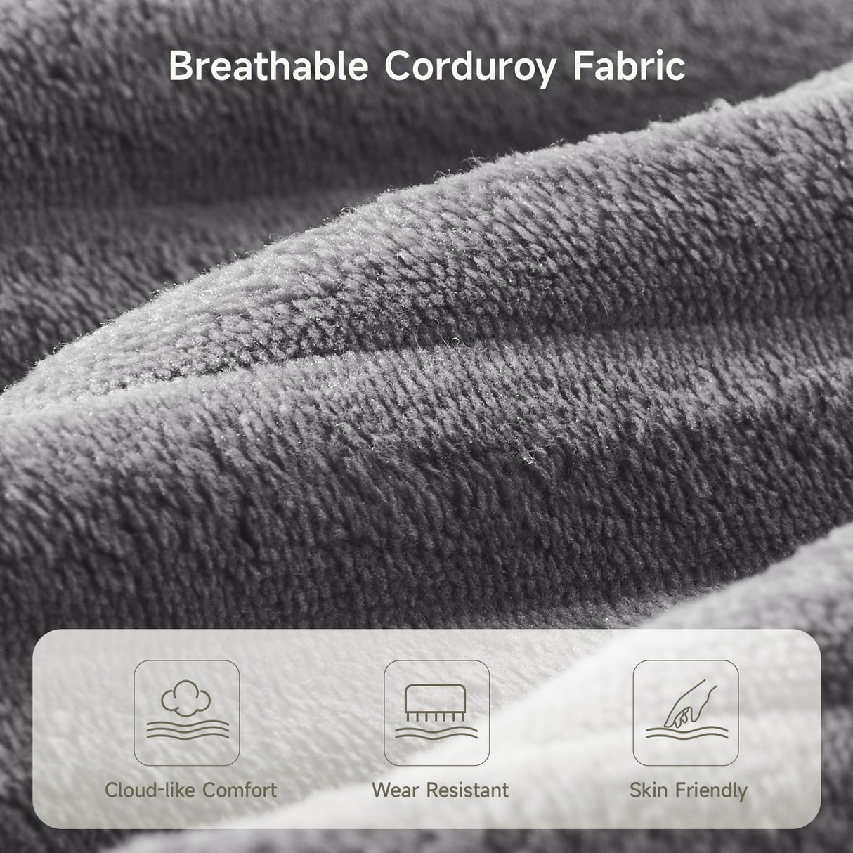 ONBRILL 77" Modern Loveseat Sofas for Living Room,Comfy Cloud Couch with Deep Seats,Solid Wood Frame,Corduroy Fabric Couches for Living Room,Bedroom and Small Spaces ONBRILL