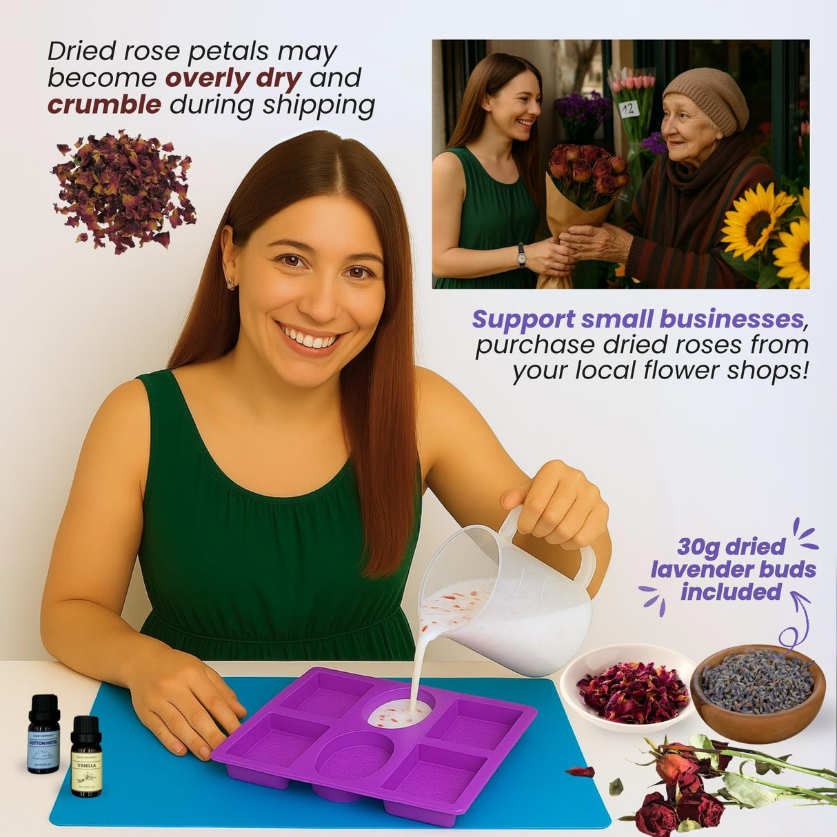 Soap Making Kit for Beginners | 6LBS Melt & Pour Soap Base - Shea Butter, Clear Glycerin & Goat Milk, All-in-one Soap Kit w/Molds, Fragrances, Colors, Soap Making Tools & Supplies for Adults (Deluxe) BeadHub