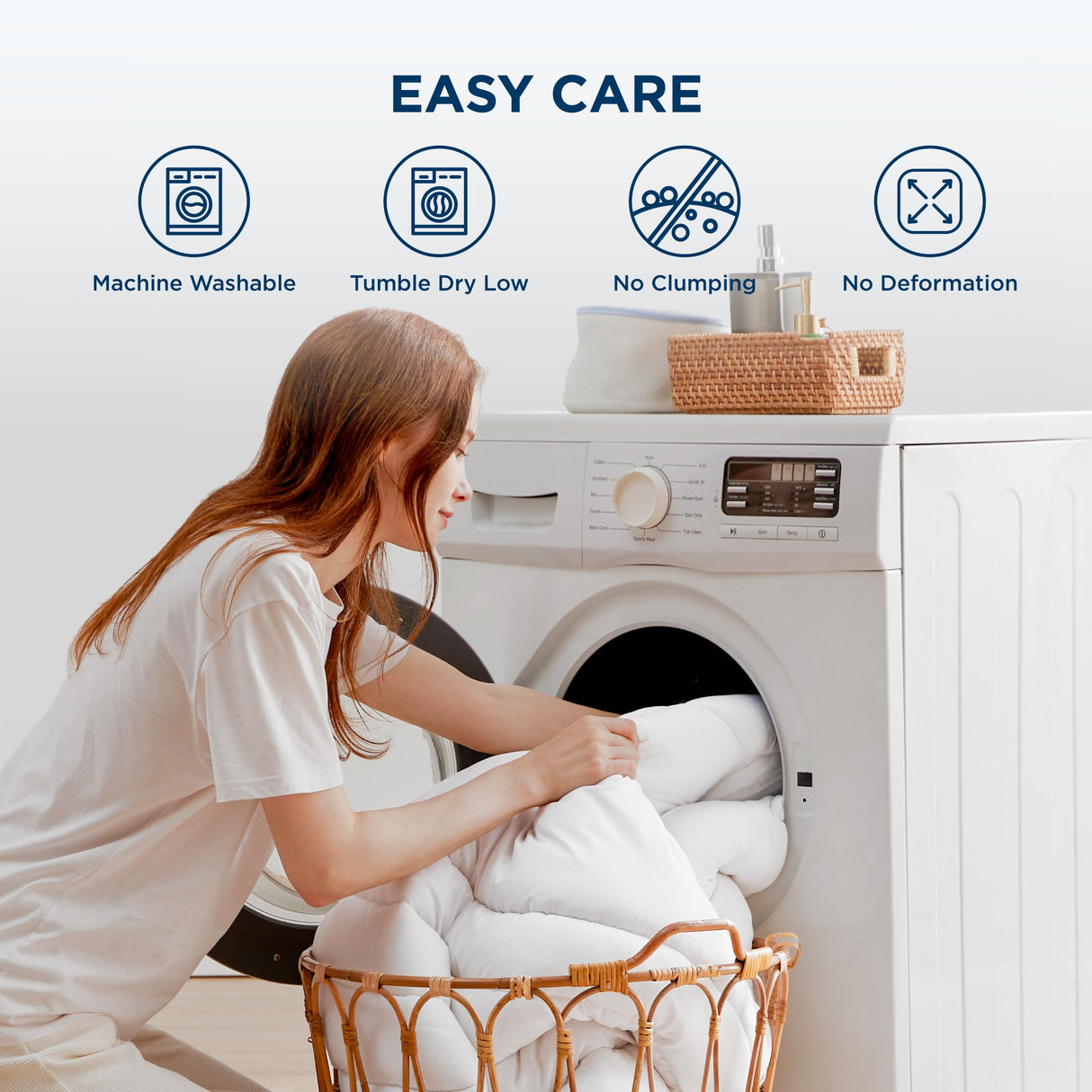 Bedsure Full Size Mattress Pad - Quilted Fitted Mattress Topper Protector with 8-21 Inches Deep Pocket, Noiseless Breathable Bed Cover Padded, Machine Washable, White, 54x75 Inches Bedsure