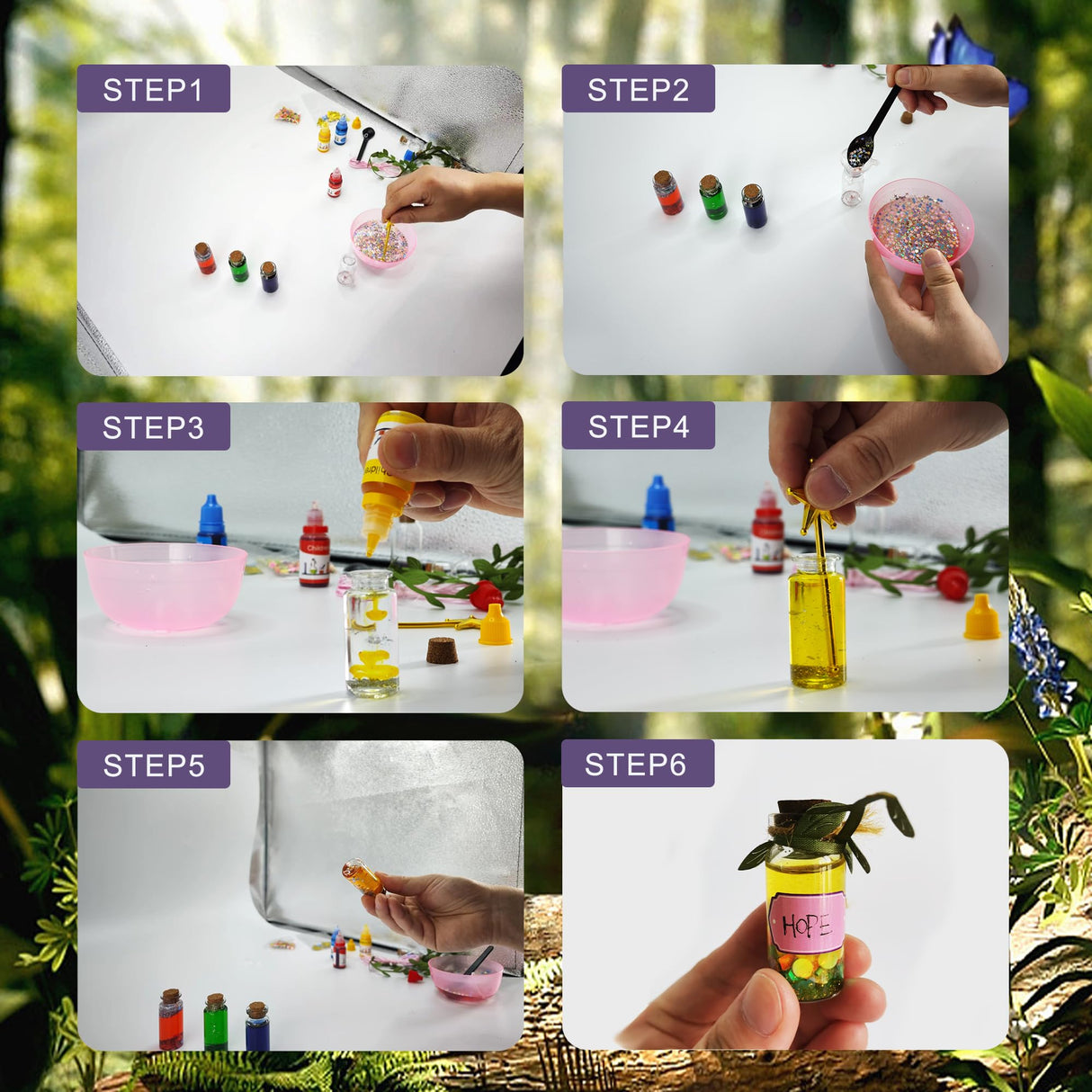 PANMAX Fairy Mixies Potion Kits for Kids,22pcs Potion Fairy Bottles,Potions Making Craft Kit,Creativity Art Toy for Girls, Fun Birthday Gift Toys for Girl 6 7 8 9 10+ PANMAX