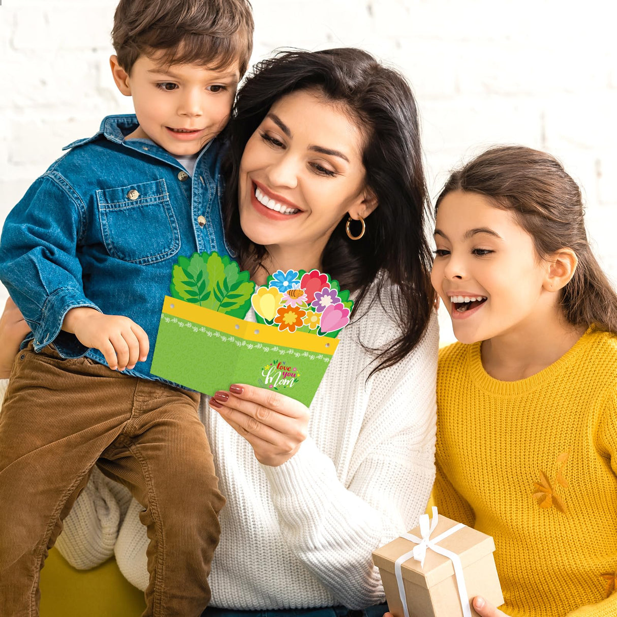 Fancy Land 24 Sets Mothers Day Crafts for Kids DIY Greeting Card Making Kit Mothers Day Cards with Envelopes Classroom Activities Gifts for Mom Fancy Land