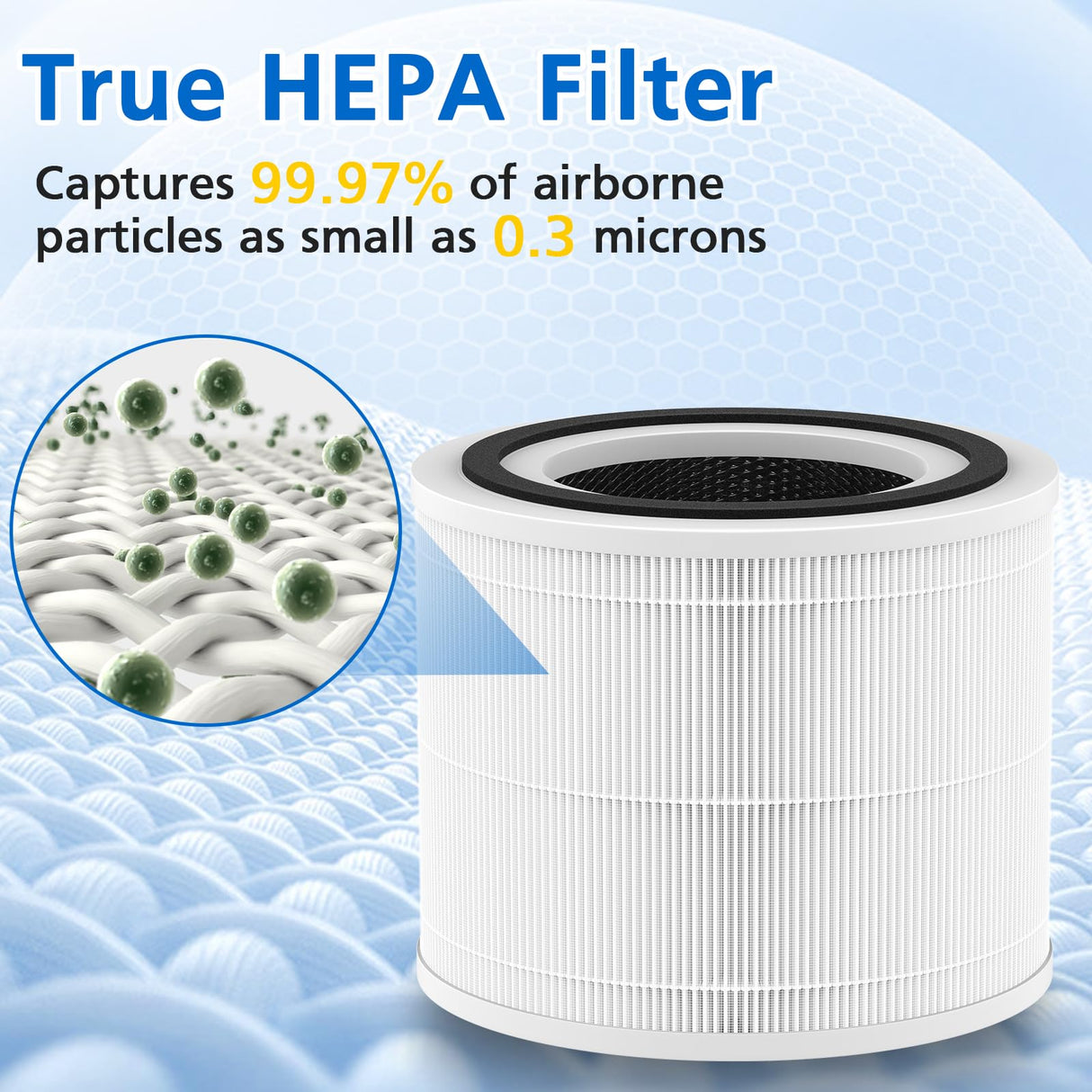 True HEPA Replacement Filter 14 Compatible with 240 Air Puri-fier, 3-in-1 True HEPA Filter Replacement, Grade True HP-14 with Activated Carbon Filter, 240 HP-14 Filter, 2 Pack JORAIR