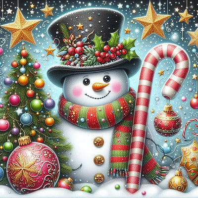 Christmas Tree Snowman Star Diamond Art Painting Kits for Adults,Winter Diamond Painting Kits for Adults Beginners,5D DIY Full Drill Diamond Dot Gem Art Kits for Adult,Home Wall Decor 13.8x13.8 Inch