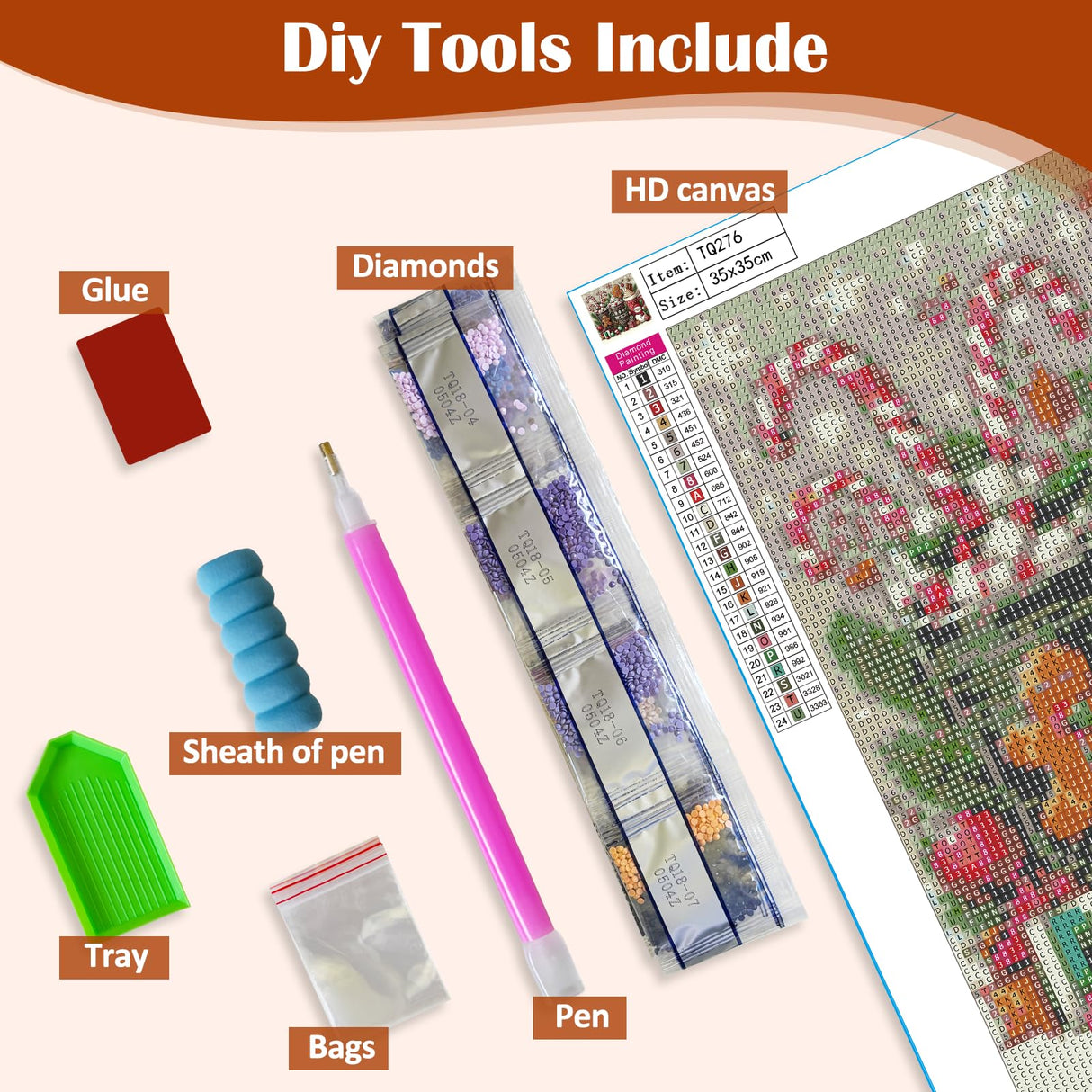 Christmas Snowman Ice Cream Cup Diamond Art Painting Kits for Adults, Diamond Painting Kits for Adults Beginners, 5D DIY Full Drill Diamond Dot Gem Art Kits for Adult, Home Wall Decor 13.8x13.8 Inch AWLNKMC