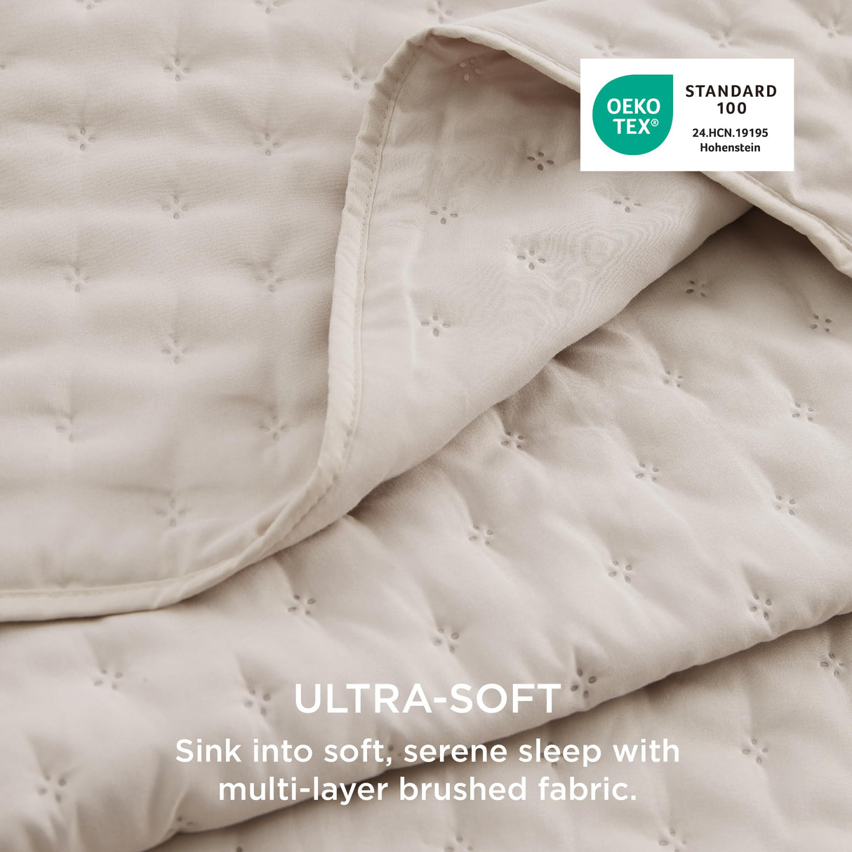 Bedsure Quilts Queen Size - Ultra Soft Queen Quilt Bedding for Modern Farmhouse Bedroom Decor, Lightweight All-Season Comforter, Natural Bedspread Coverlet 90x96 Inch Bedsure