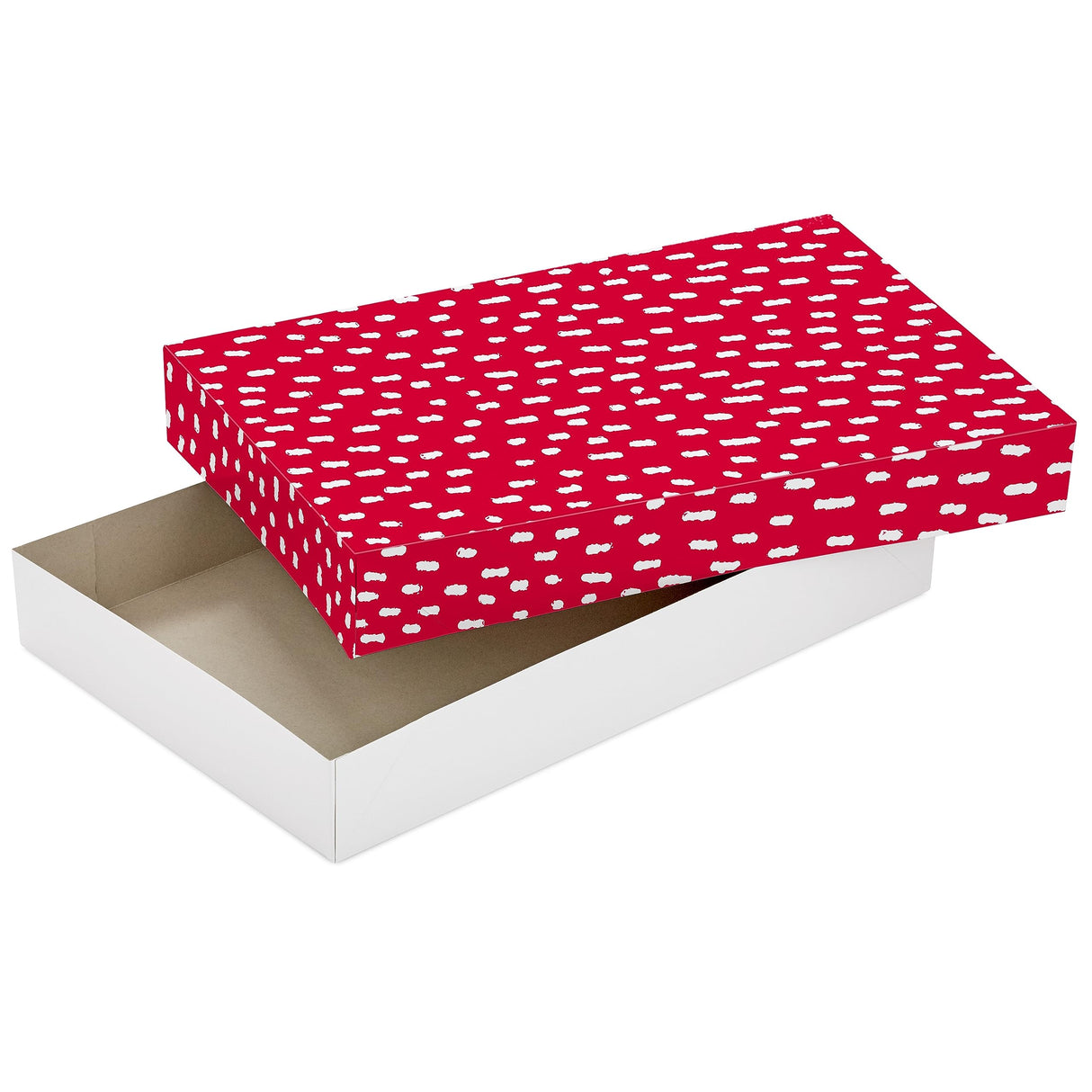 Hallmark Large Christmas Gift Boxes with Lids (8 Sweater Boxes, Rustic Santa, Plaid, "Very Merry," Red with White Speckles) for Christmas, Holiday Parties, Hostess Gifts Hallmark
