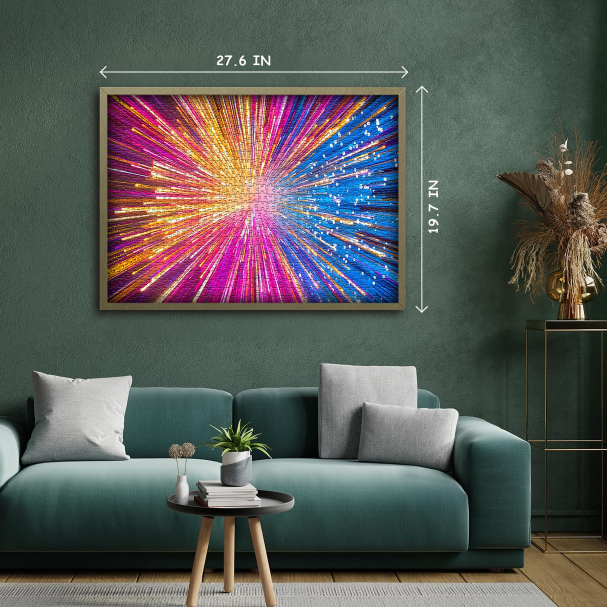 Impossible Puzzles for Adults 1000 Piece, Hard Difficult Puzzles Light, Colorful Rainbow Gradient Puzzle, Challenging Jigsaw Puzzles PICKFORU