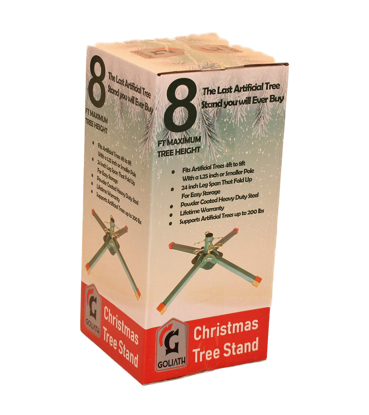 Goliath Welded Steel Artificial Christmas Tree Stand for Artificial Trees 4 to 8 Foot with a 1.25 inch Diameter Pole or Less (Max 8 Foot) Goliath