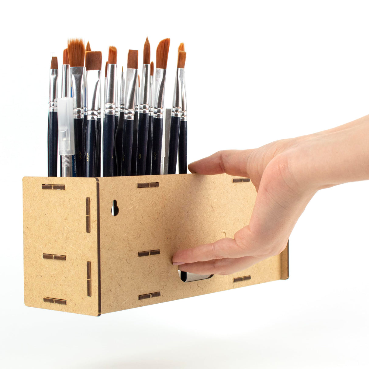 PROSCALE Paint Brush holder. Large Capacity Paint brush organizer and Art Supply Organizer kit for table and wall miniatures modeling crafts PROSCALE