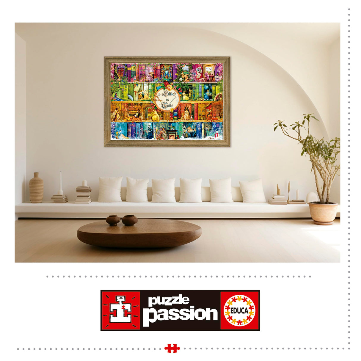 Educa - A Stitch in Time - 3000 Piece Jigsaw Puzzle - Puzzle Glue Included - Completed Image Measures 47.24"x 37.79" - Ages 14+ (19946) Educa