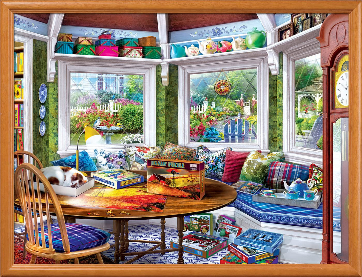 Masterpieces 550 Piece Jigsaw Puzzle for Adults and Family - Puzzler's Retreat - 18"x24" Masterpieces