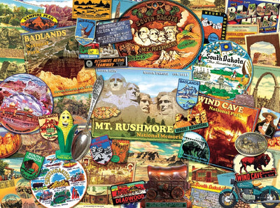 SUNSOUT INC - South Dakota - 1000 pc Jigsaw Puzzle by Artist: Kate Ward Thacker - Finished Size 20" x 27" - MPN# 70076