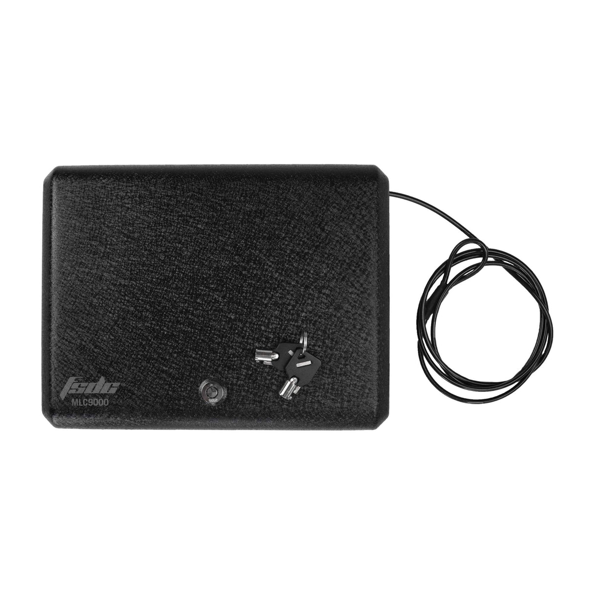 FSDC (Firearm Safety Devices) – FSDC-MLC9000 Keyed Lockable Steel Case with Security Cable – Heavy-Duty Powder Coated Steel FSDC