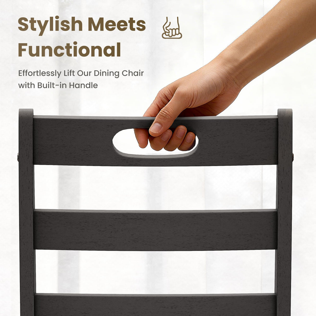 PHI VILLA Dining Table Set for 4, Modern Farmhouse Kitchen Table Set, Faux Marble Dining Table and 4 Cushioned Chairs, Solid Rubber Wood Dining Room Table Set, Venatino White Marble& Black PHI VILLA