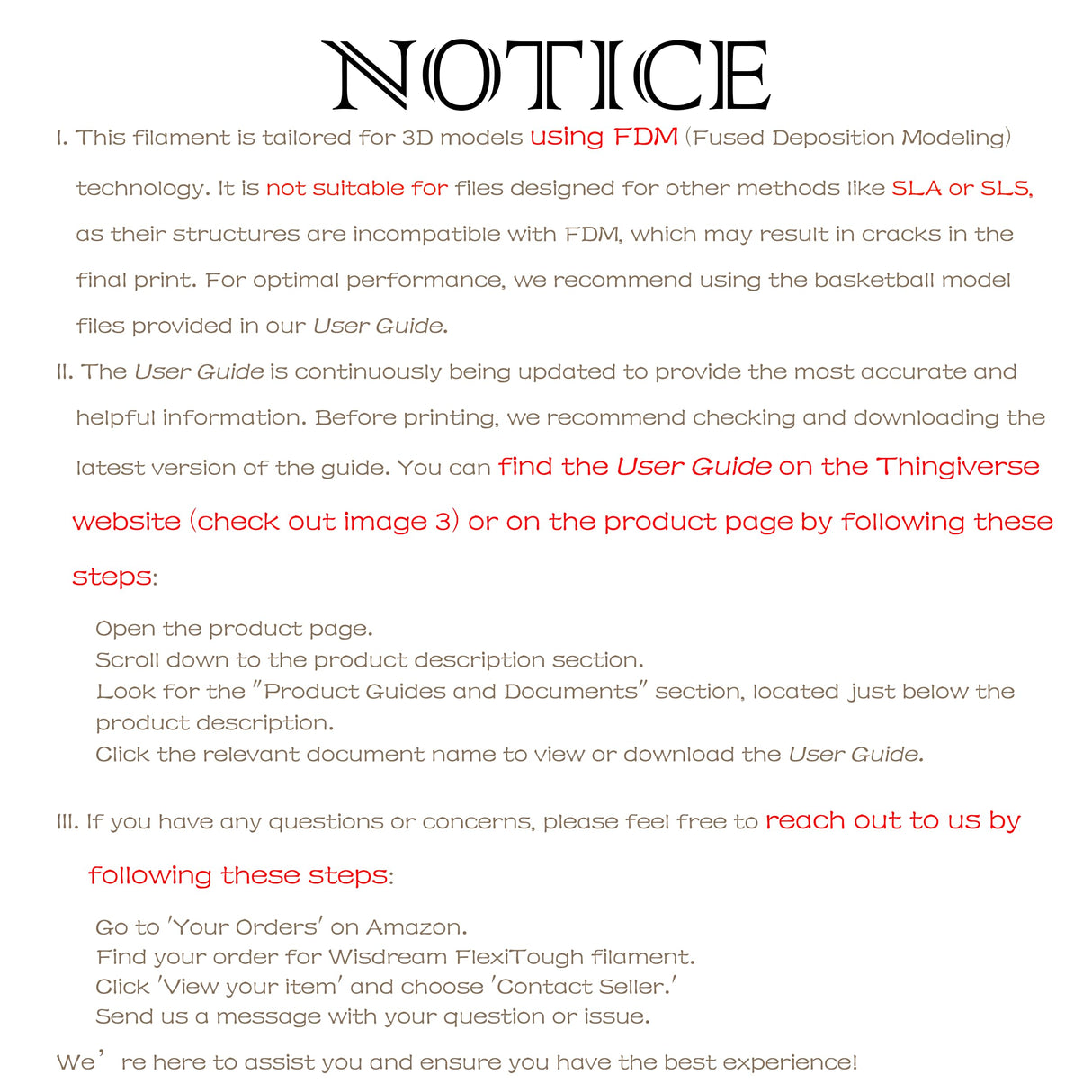 WISDREAM FlexiTough Flexible Filament Developed Specifically for Printing Airless Basketballs,1.75mm,1KG (2.2lbs),Compatible with Most FDM Printers,White WISDREAM