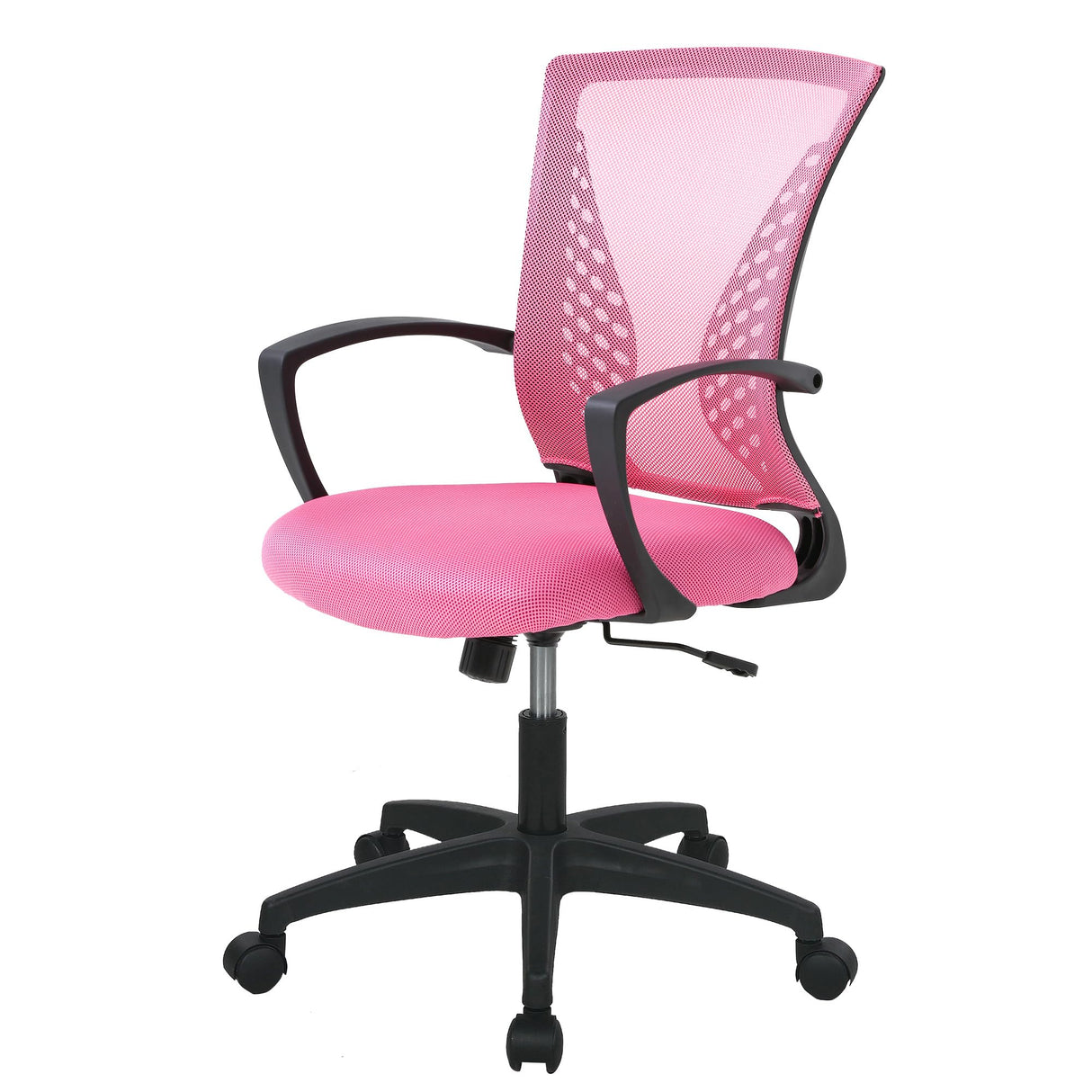 PayLessHere Office Computer Gaming Chair Ergonomic Mesh Desk Chair Adjustable Video Game Chairs with 360 Degrees Swivel Wheels Armrest Lumbar Support for Home Office,Pink PayLessHere