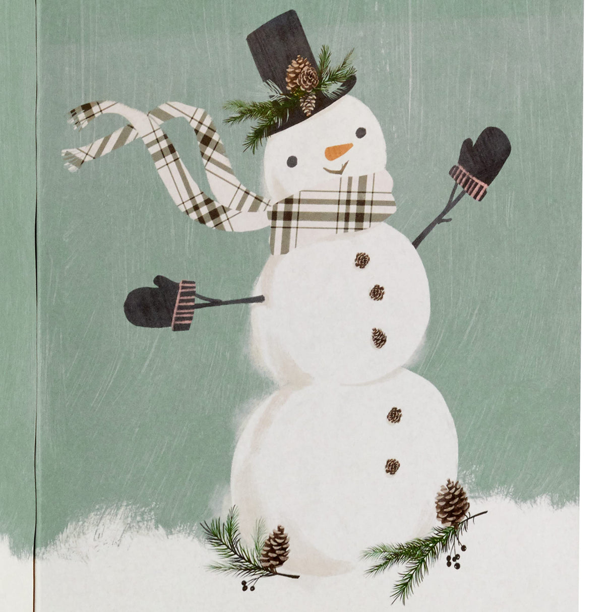 Hallmark Christmas Gift Bag Assortment (8 Bags: 3 Small 6", 3 Medium 9", 2 Large 13") White and Sage Green with Rustic Snowman, Plaid, Evergreen Tree for Christmas, Winter Weddings, Birthdays Hallmark