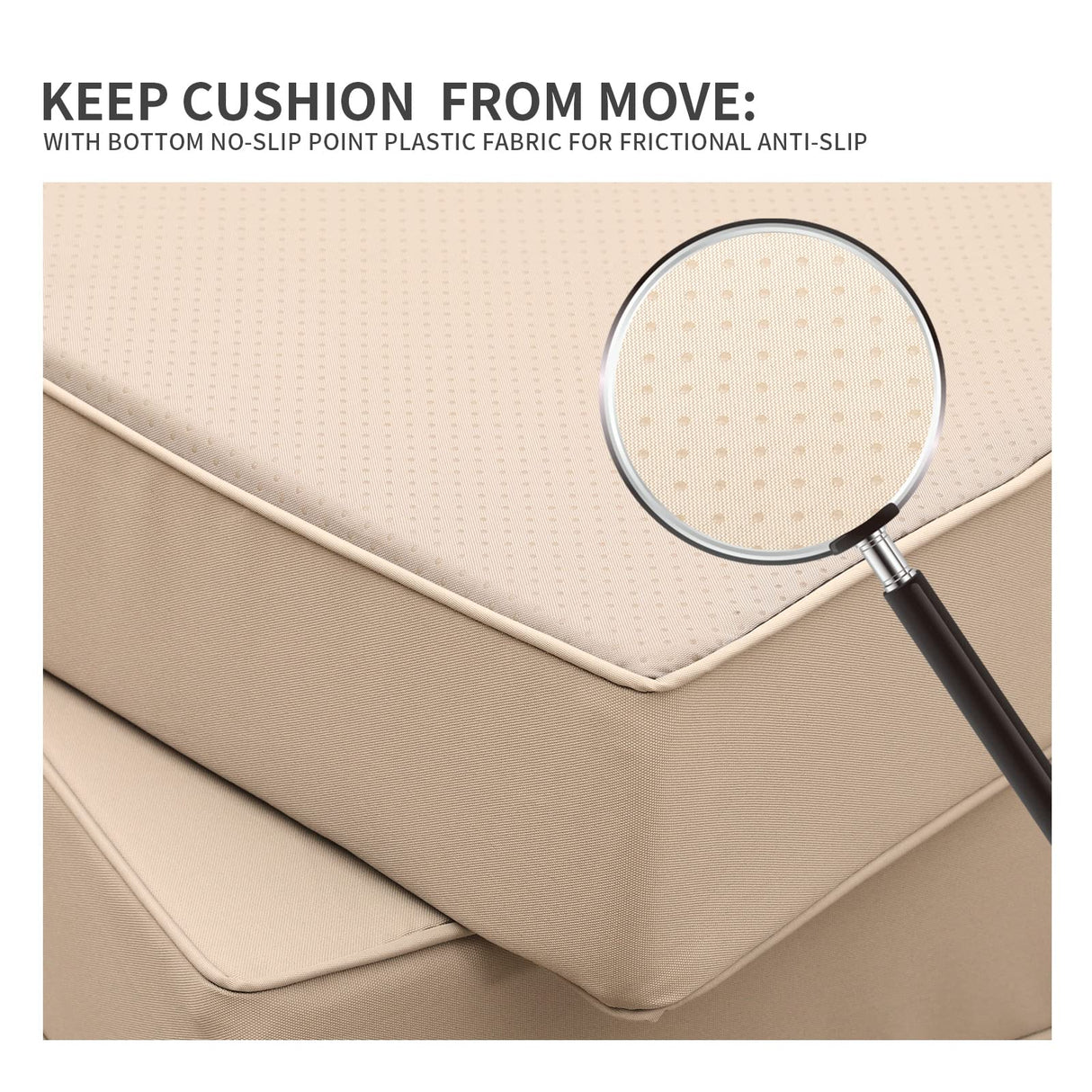 Valita 7 Piece Outdoor PE Wicker Furniture Set, Patio Black Rattan Sectional Sofa Couch with Washable Khaki Cushions… Valita