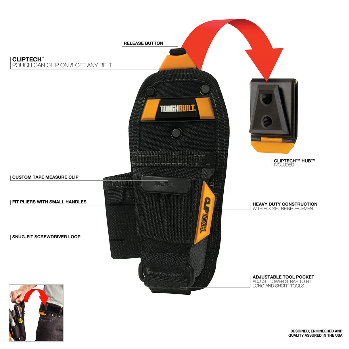 ToughBuilt Pliers Pouch (Small) ToughBuilt