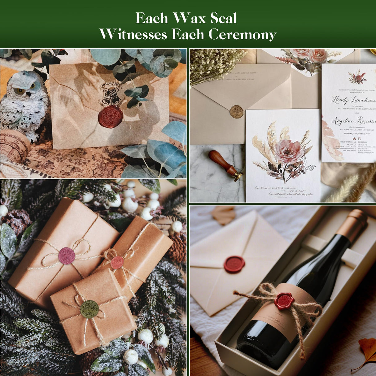 Weigreen Wax Seal Kit, Premium Wax Seal Stamp Kit with 24 Colors 624 Pcs Beads, Metallic Pens, Warmer, Spoon and Tea Candles for Wedding Invitation, Letter Envelope, Gift Cards & DIY Crafts Weigreen