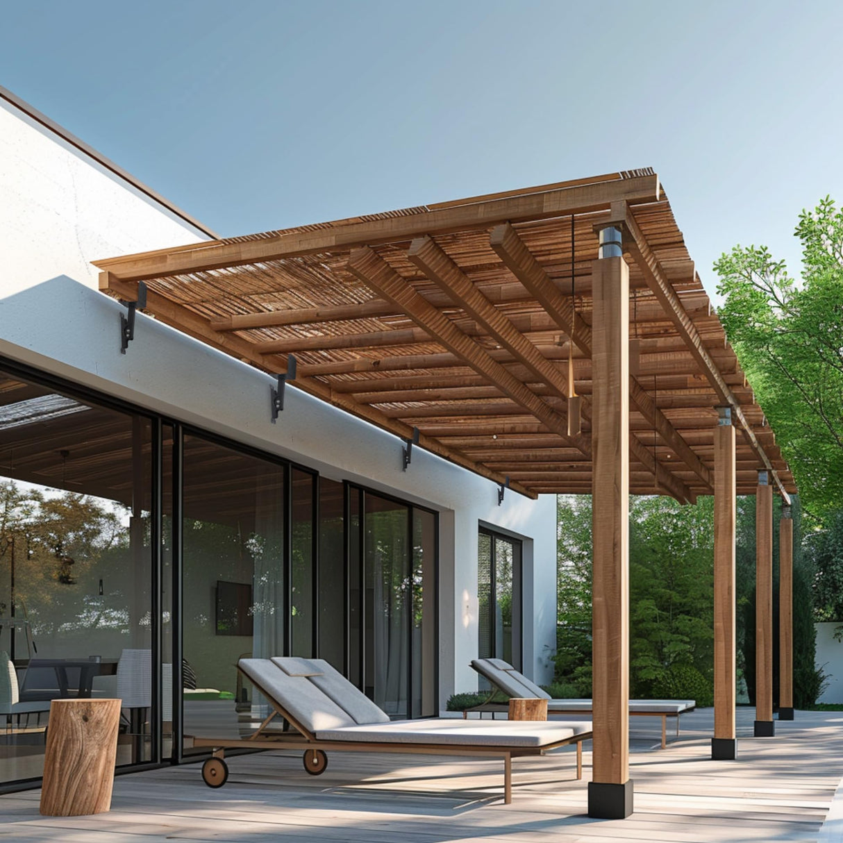 3Pcs Adjustable roof Riser Brackets for Patio Cover,pergola roof Brackets,Patio roof Riser,roof Brackets for Roofing,Roof Riser Brackets Kit for 3-1/2" Wood Post,Black. BierBear