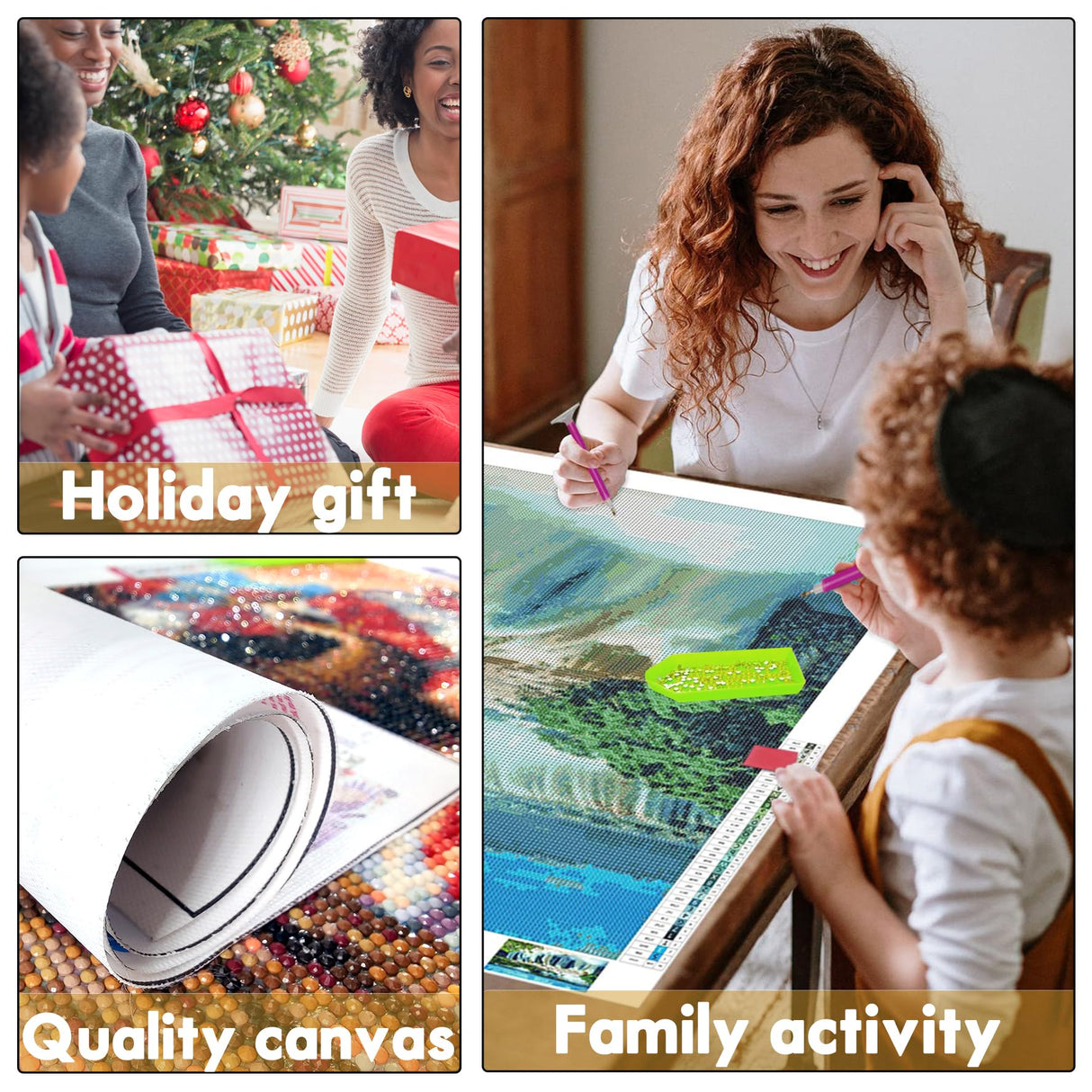 Bimkole 5D Diamond Art Kits for Adults Tiger, Full Drill Animal DIY Rhinestone Embroidery Set Paint with Diamonds Art by Number Kits Cross Stitch Home Wall Craft Decoration 12x16 Inch Bimkole