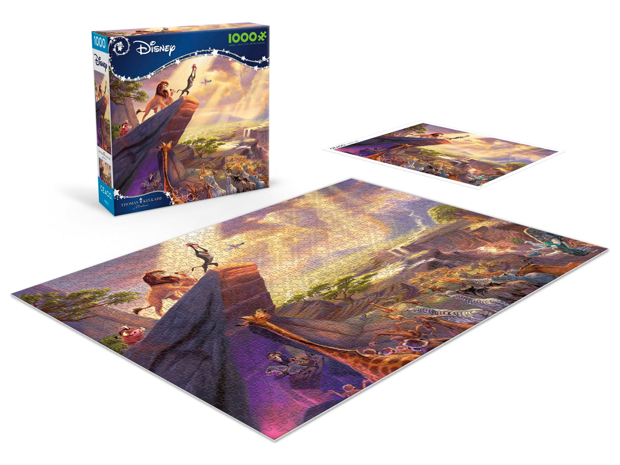 Ceaco - Thomas Kinkade - Disney - The Lion King - 1000 Piece Jigsaw Puzzle Ceaco