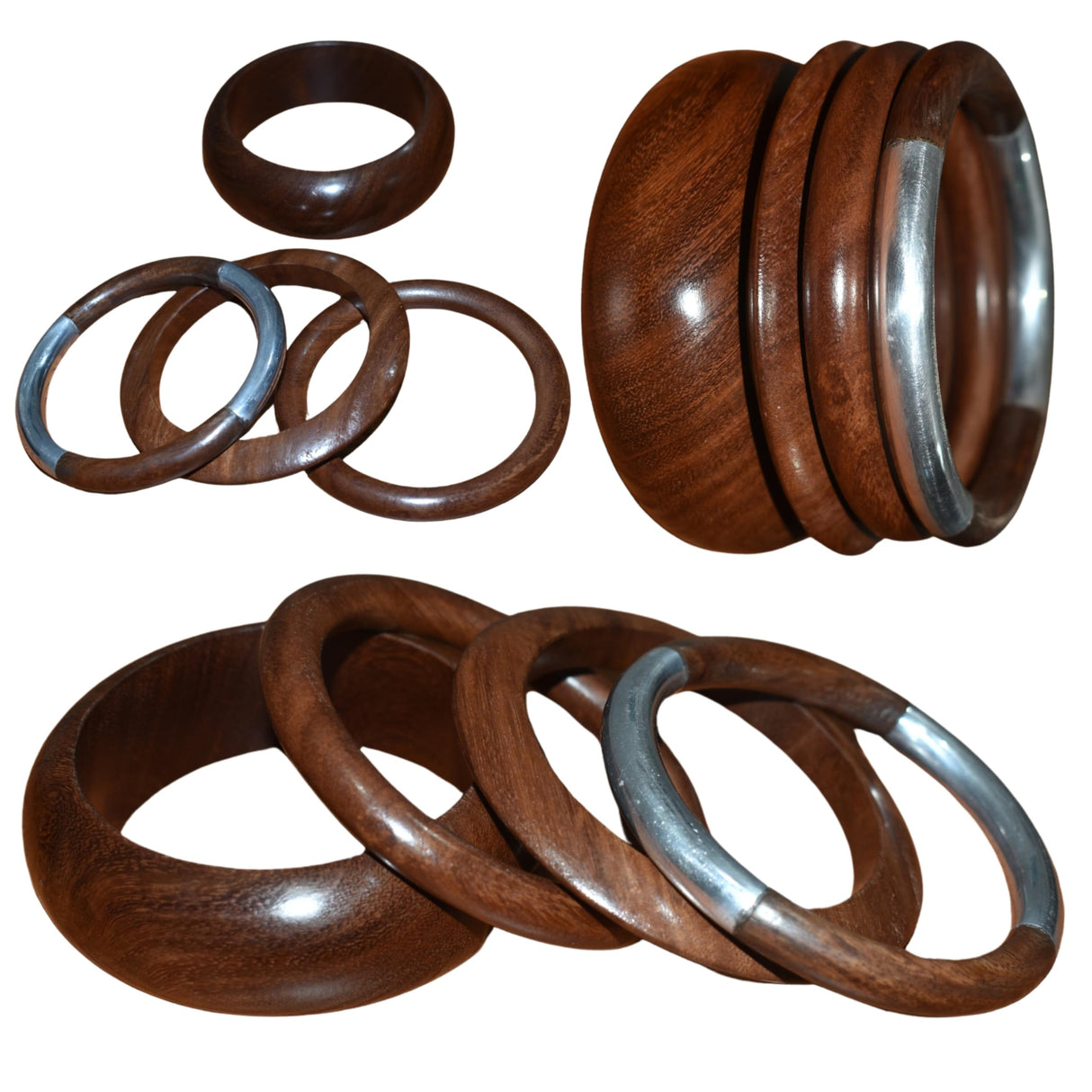 Healthy Floyds "Handcrafted Wooden Bangle - Elegant Natural Wood Bracelet, Lightweight, Perfect for Everyday Wear or Special Occasions. Healthy Floyds