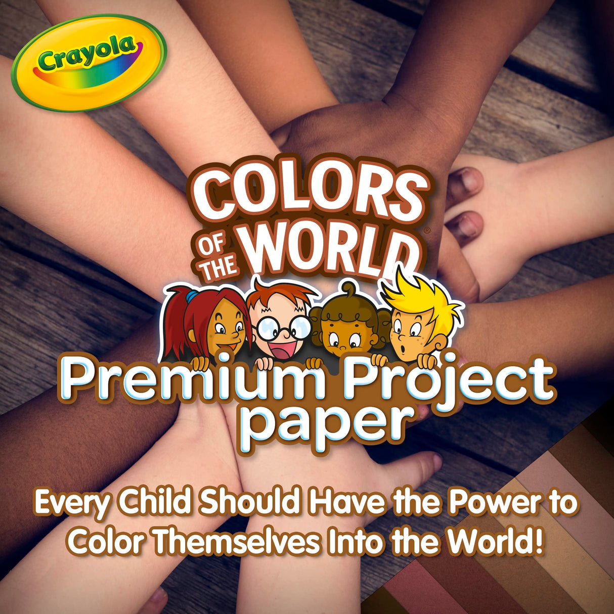 Crayola Construction Paper in Colors of The World, 8.5” x 11”, 24 Colors, Craft Supplies, 48 Sheets Crayola