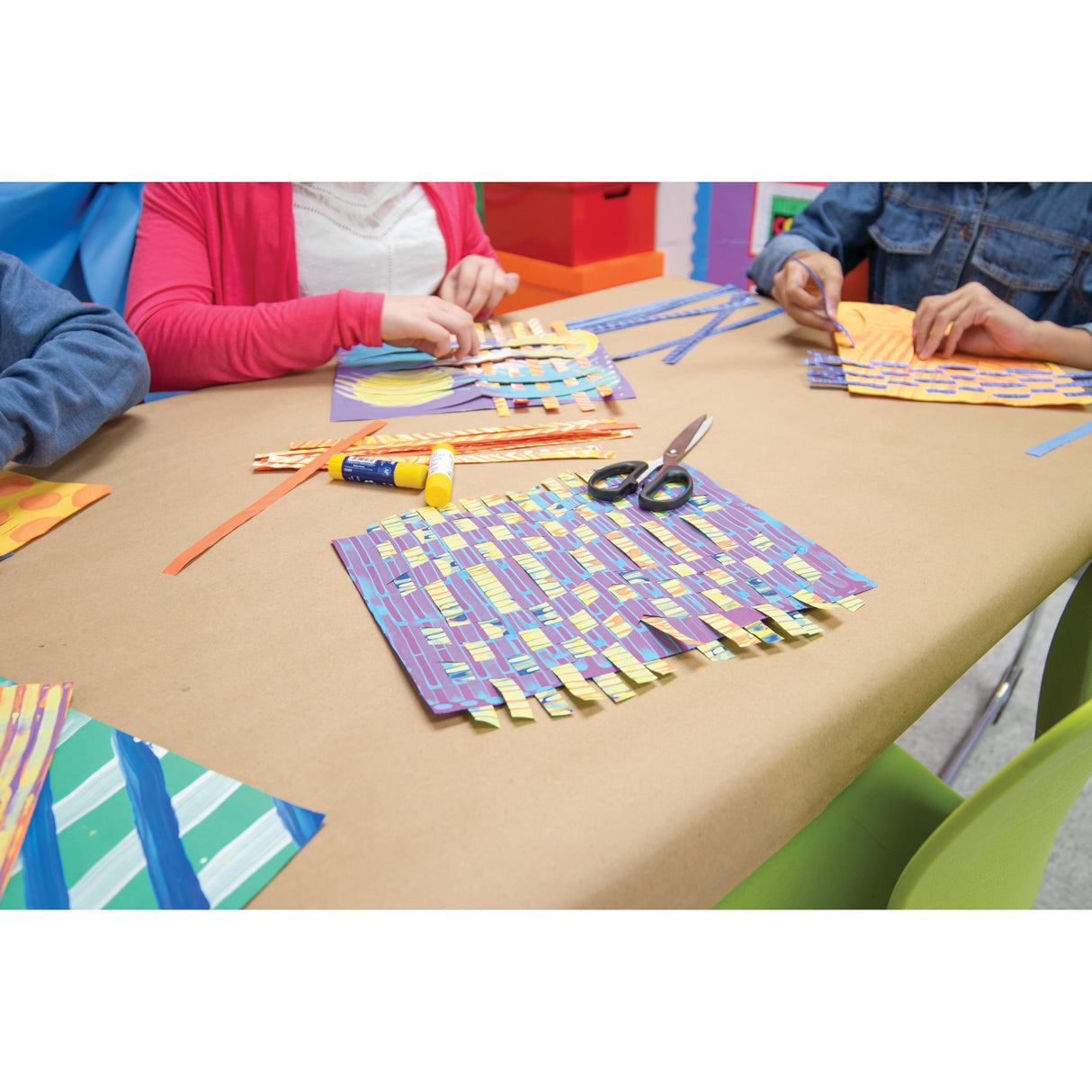 Tru-Ray® Construction Paper, 50% Recycled, 9" x 12" Brilliant Lime, Pack of 50 Tru-Ray