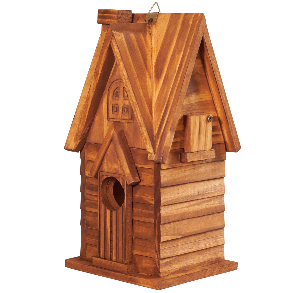 MIXUMON Bird Houses for Outside, Outdoor 2 Bird House Room for 2 Bird Families Bluebird Finch Cardinals Hanging Birdhouse for Garden (Style 11) MIXUMON