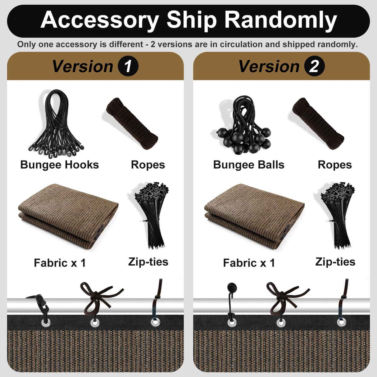 Artpuch 90% Sun Shade Cloth, 10 x 14 FT Pergola Shade Cover Canopy with Grommets, Sun Screen Fabric Tarp for Patio, Outdoor, Garden, Backyard, Mocha Artpuch