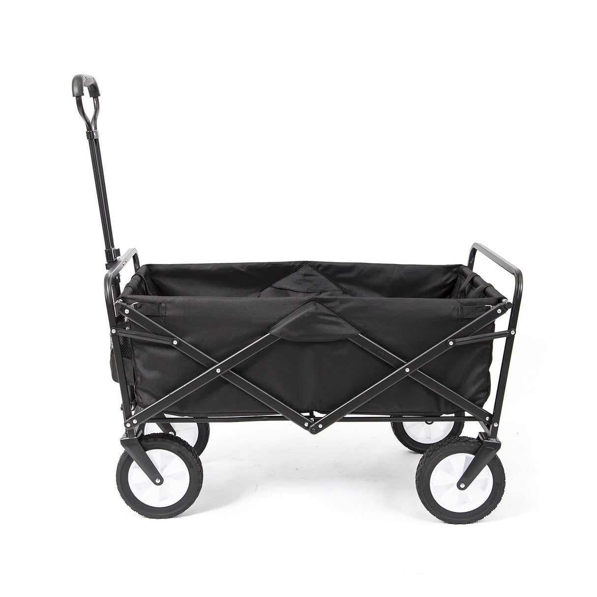 MacSports Collapsible Folding Outdoor Utility Wagon, Black MACSPORTS