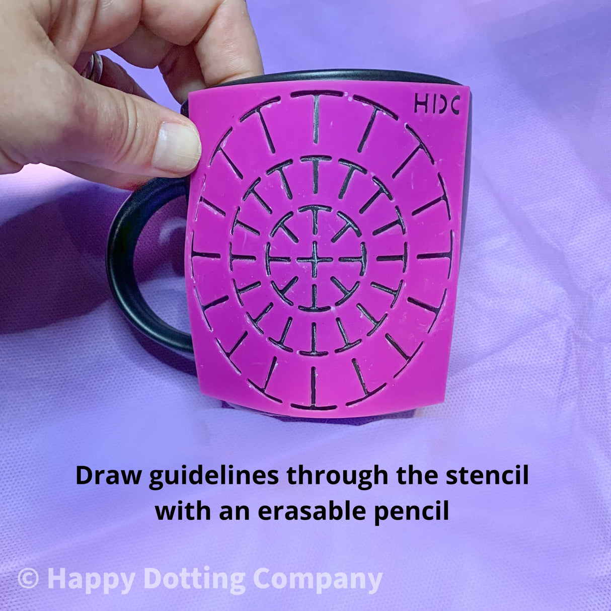 Super Flex Silicone Stencil Set - Dotting Tools - Happy Dotting Company - 2 pc Mandala Stencils - Ideal for Stone Art, Mugs, Bottles Happy Dotting Company