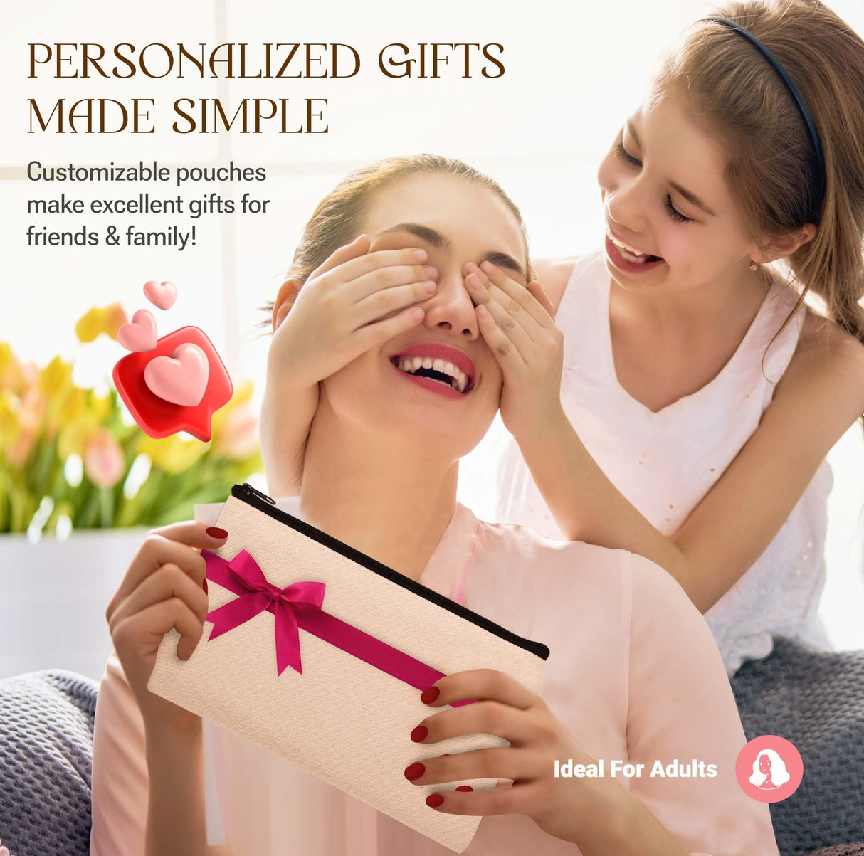 20 Pcs 8.3x4.7" Blank DIY Craft Bag Canvas Pencil Case/Pouch-Canvas Makeup Bags Bulk-Canvas Pouch With Zipper Bulk Cosmetic Bag-Multi-Purpose Travel Toiletry Canvas Zipper Pouch for Stationary Storage Cruleen