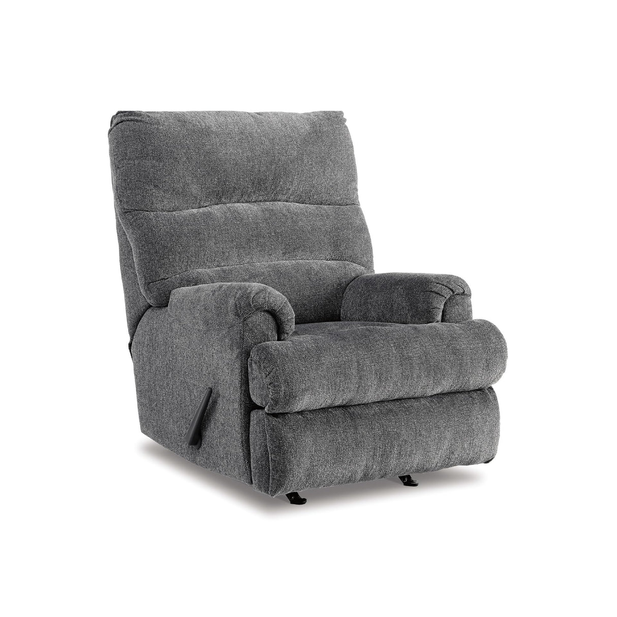 Signature Design by Ashley Man Fort Traditional Rocker Recliner, Dark Gray Signature Design by Ashley